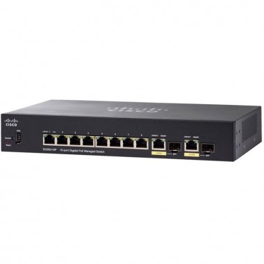 Коммутатор Cisco CatalystSB SG350-10P-K9-EU